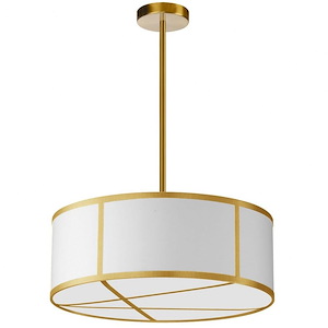 Pernia - 4 Light Pendant In Contemporary Style-7 Inches Tall and 19 Inches Wide