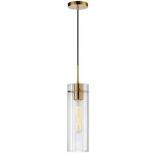 Patia - 1 Light Pendant In Modern Style-15 Inches Tall and 5 Inches Wide