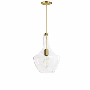 Petalite - 1 Light Pendant In Contemporary Style-14.5 Inches Tall and 10.25 Inches Wide