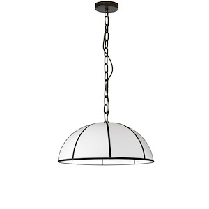 Portobello - 1 Light Pendant In Contemporary Style-8 Inches Tall and 20 Inches Wide
