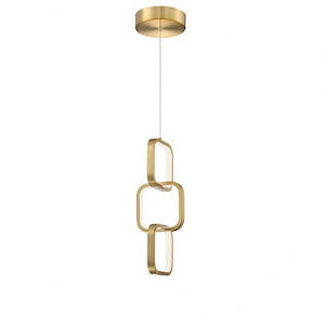 Patsy - 20W 1 LED Pendant In Modern Style-15 Inches Tall and 5.5 Inches Wide