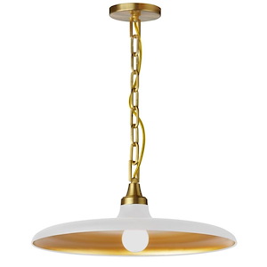 Quentin - 1 Light Pendant In Contemporary Style-7 Inches Tall and 18 Inches Wide