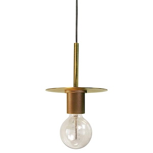 Roswell - 1 Light Pendant with Disc Accent