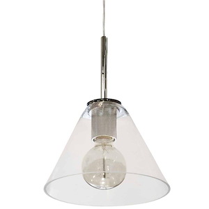 Roswell - 1 Light Pendant with Clear Glass