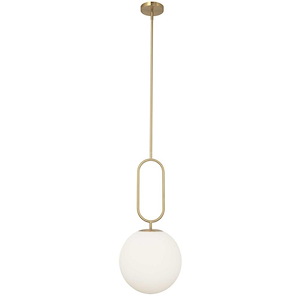 Simone - 1 Light Pendant In Contemporary Style-27.25 Inches Tall and 12 Inches Wide