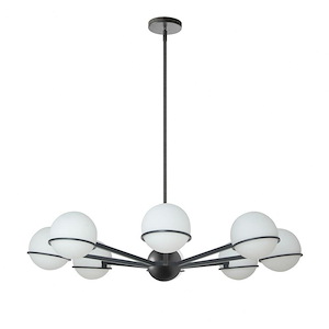 Sofia - 8 Light Chandelier In Modern Style-7.75 Inches Tall and 38 Inches Wide