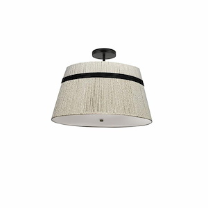 Sylvie - 3 Light Semi-Flush Mount-8.75 Inch Tall and 15 Inch Wide - 1375116