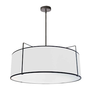 Trapezoid - 4 Light Pendant In Contemporary Style-10 Inches Tall and 24 Inches Wide - 1020205