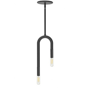 Wand - 2 Light Pendant In Modern Style-15.75 Inches Tall and 5 Inches Wide - 1263192