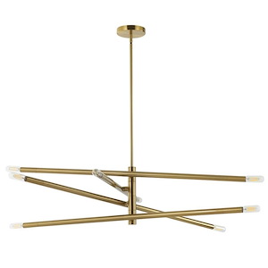 Wand - 8 Light Pendant In Modern Style-8 Inches Tall and 35.5 Inches Wide