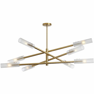Wand - 8 Light Pendant-10.5 Inches Tall and 47.5 Inches Wide - 1331652