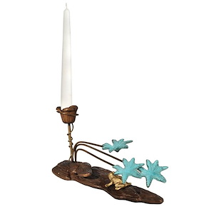 Frog Metal - 5 Inch Candle Holder (Candles Not Included)
