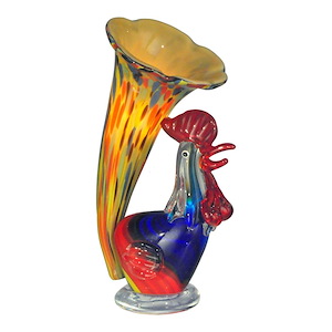 Rooster Lily Favrile - One Light Accent Lamp
