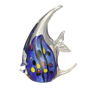 Blue Angel Fish - 9 Inch Decorative Teapot