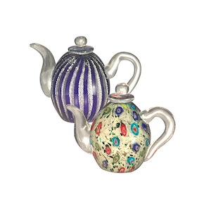 Favrile Art Glass - 4.75 Inch Decorative Teapot Set