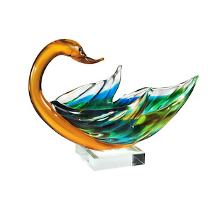 9.5 Inch Swan Bowl Sculpture
