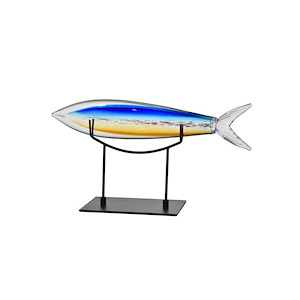 Shark Fish - 25 Inch Handcrafted Figurine with Stand
