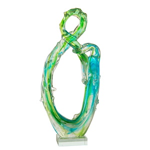 Braided - 15 Inch Handcrafted Art Glass Sculpture