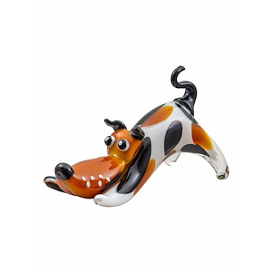 Zainy Dog - Sculpture-6.25 Inches Tall and 9.75 Inches Wide