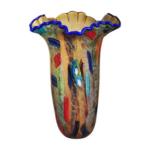 12.75 Inch Haven Ruffle Vase