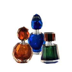 5.75 Inch Luminosity Perfume Bottle (Set of 3)
