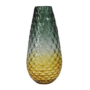 Alondra Park - 14.75 Inch Hand Blown Art Glass Vase