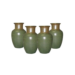 Zusto - 6.5 Inch 4-Piece Hand Blown Art Glass Vase Set