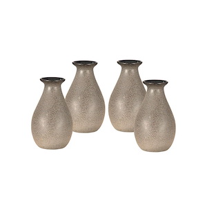 Speckle - 5 Inch 4-Piece Art Glass Mini Vase Set - 1031761