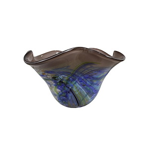 Allesia - 16 Inch Hand Blown Art Glass Bowl