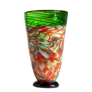 Glasier - Vase-13.75 Inches Tall and 8 Inches Wide