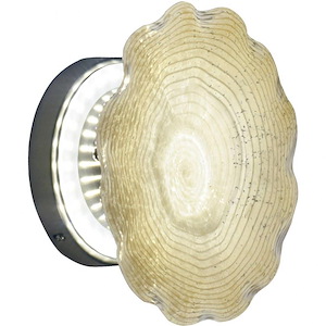 Beige Feather - 9 Inch 8W 1 LED Wall Mount