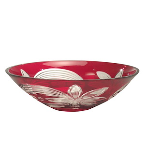 Red Floral - 3.75 Inch Decorative Bowl