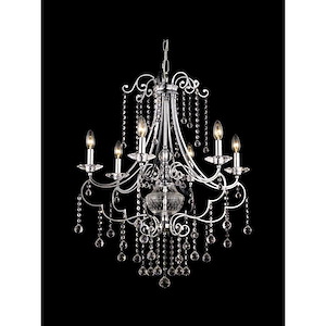 Edenbridge - 6 Light Chandelier-32 Inches Tall and 27 Inches Wide