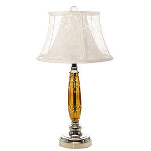 Glossy Amber - 1 Light Table Lamp - 1033066