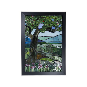 View Mt Mansfield - 18 Inch Art Glass Wall Panel