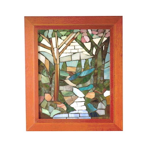 Waterbrook - 10 Inch Mosaic Art Glass Wall Panel