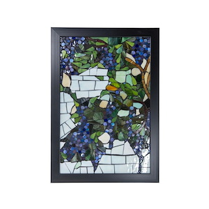 Grapevine - 18 Inch Mosaic Art Glass Wall Panel - 1033094