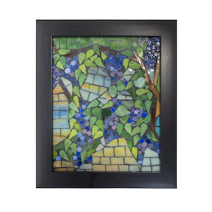 Grapevine - 10 Inch Mosaic Art Glass Wall Panel