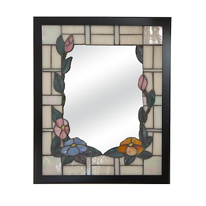 Floral - 20 Inch Framed Mirror