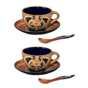 Pasque Flower - 2.75 Inch 2-Piece Hand Painted Porcelain Cup And Saucer Set - 1031670