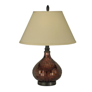 Copper Mosaic - One Light Table Lamp