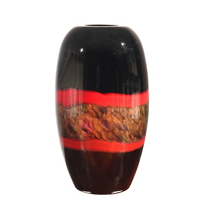 Ebony Broad - 14.25 Inch Decorative Vase