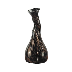 Twisted Gourd - 15.75 Inch Hand Blown Art Glass Vase