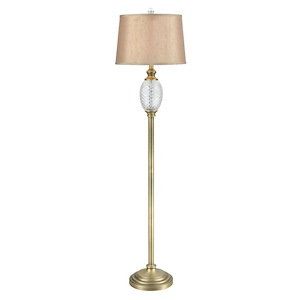 Brass Pineapple - 1 Light Floor Lamp