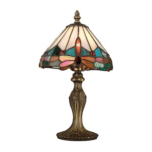 Tiffany - One Light Jewel Dragonfly Accent Lamp