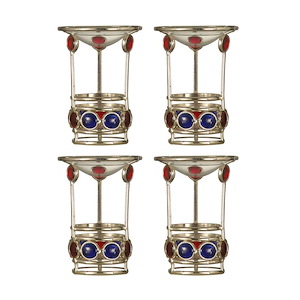 Gem - 5.25 Inch 4-Piece Candle Holder Set (Candles Not Included)