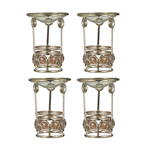 Fosca - 5.25 Inch 4-Piece Candle Holder Votive Set (Candles Not Included)