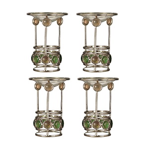 Pietro - 5.25 Inch 4-Piece Candle Holder Set (Candles Not Included)