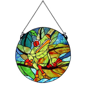 Savin Frog - Suncatcher-15 Inches Tall and 15 Inches Wide