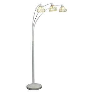 Sarajevo Arc - 3 Light Floor Lamp-79 Inches Tall and 24 Inches Wide